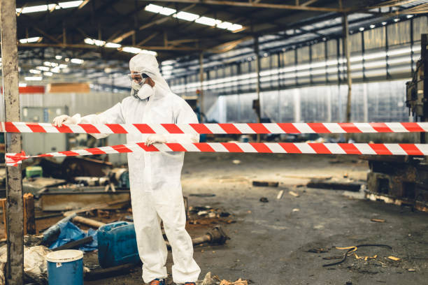 Professional Sewage Cleanup technician working in Finksburg, MD